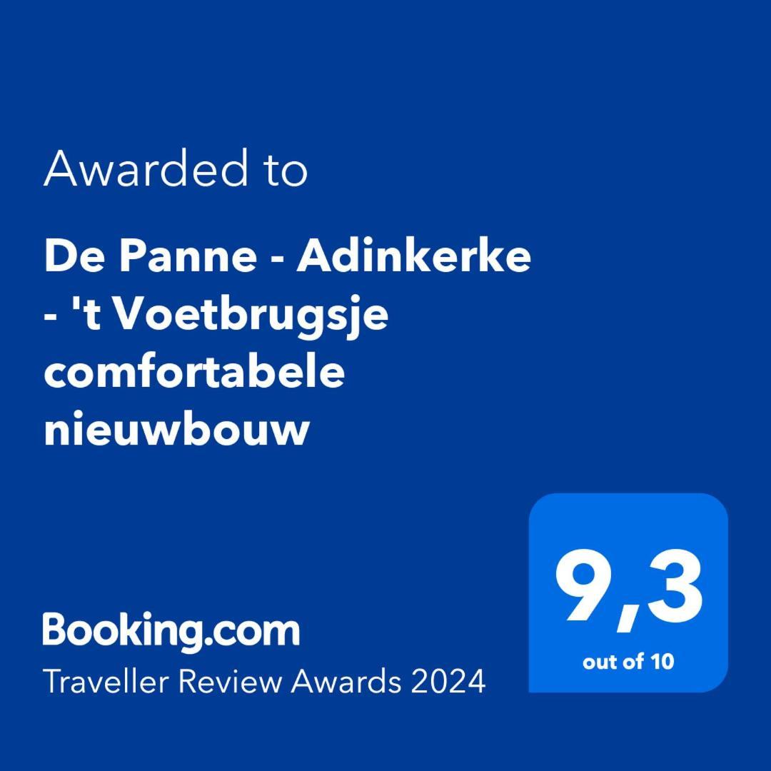 De Panne - Adinkerke - 'T Voetbrugsje Comfortabele Nieuwbouw Extérieur photo